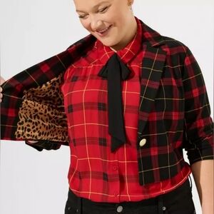 Torrid Betsey Johnson Luxe Ponte Bolero Blazer Size 2X